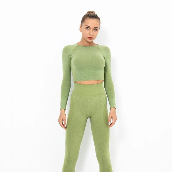 B|Fit ZOOM Sleeved Crop - Light Green