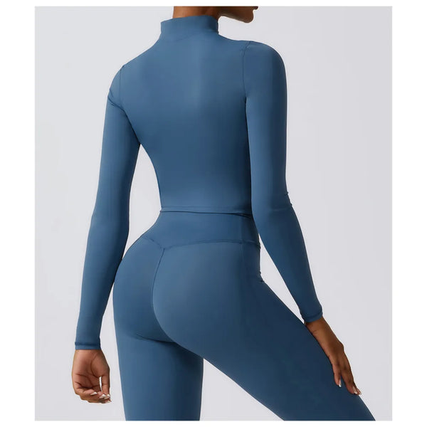 B|FIT STUDIO Zip Top - Ink