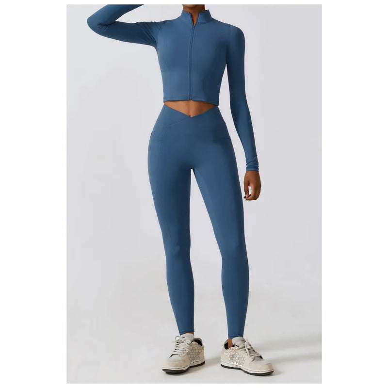 B|FIT STUDIO Zip Top - Ink