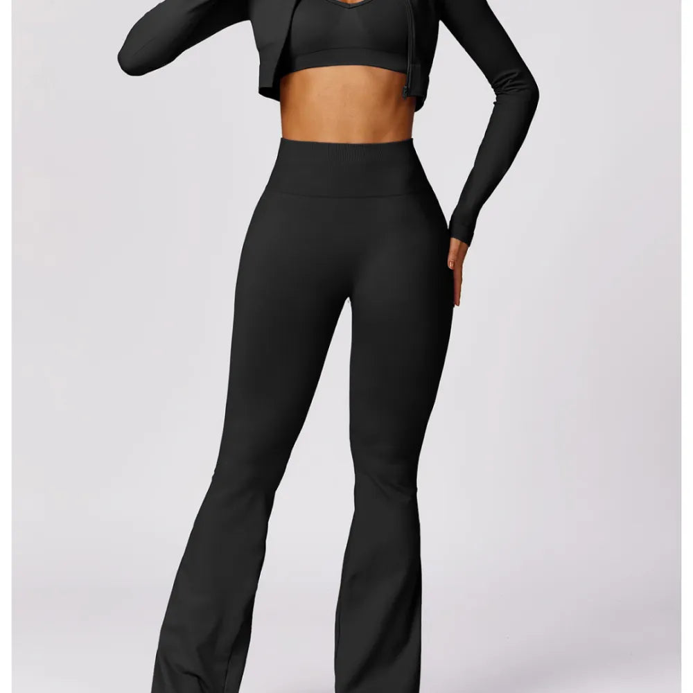 Bfitamazing - B|FIT TRACK Flare Leggings - Black
