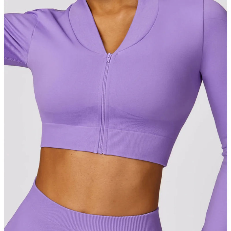 B|FIT TRACK Long Sleeve Top - Lavender