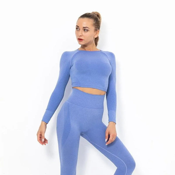 B|Fit ZOOM Sleeved Crop - Olympic Blue