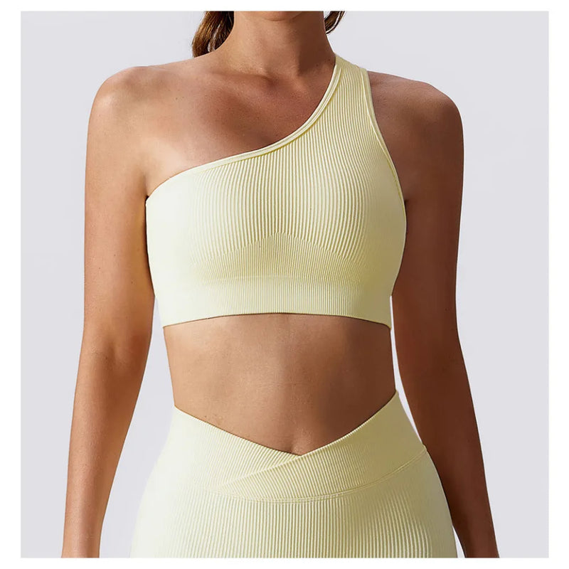 B|Fit ADVANCE Crop Top - Buttermilk