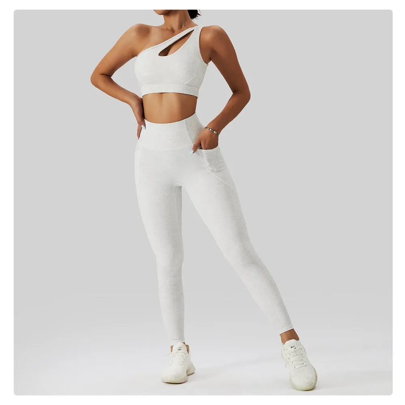White pearl leggings top