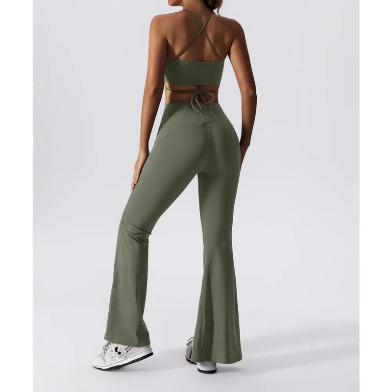 B|Fit YOGA Flare Leggings - Olive