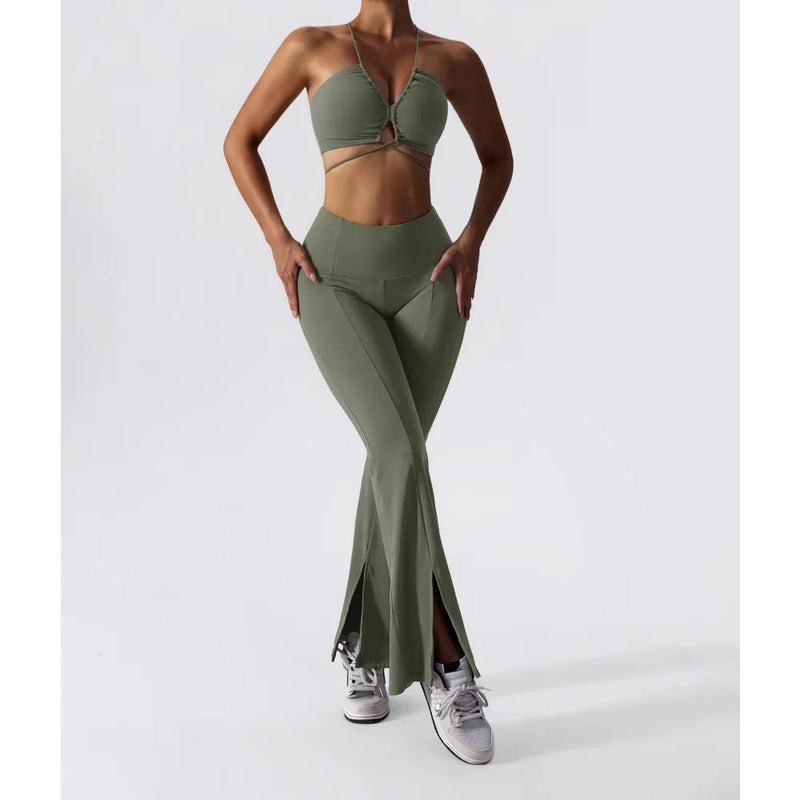 B|Fit YOGA Flare Leggings - Olive