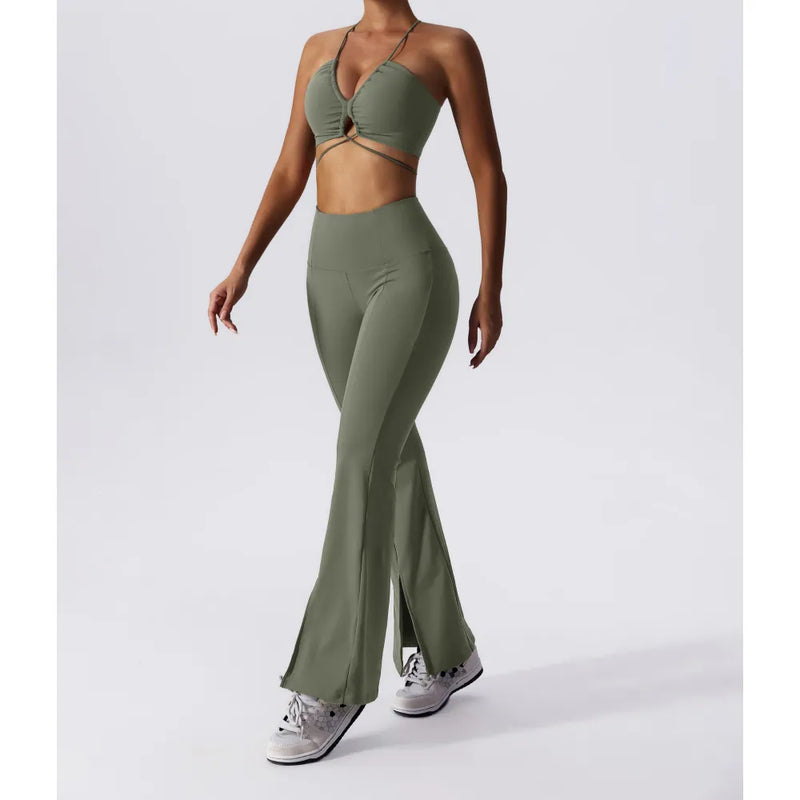 B|Fit YOGA Flare Leggings - Olive