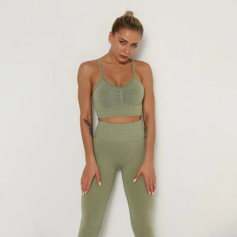 B|Fit ZOOM Contour Sports Crop - Army Green