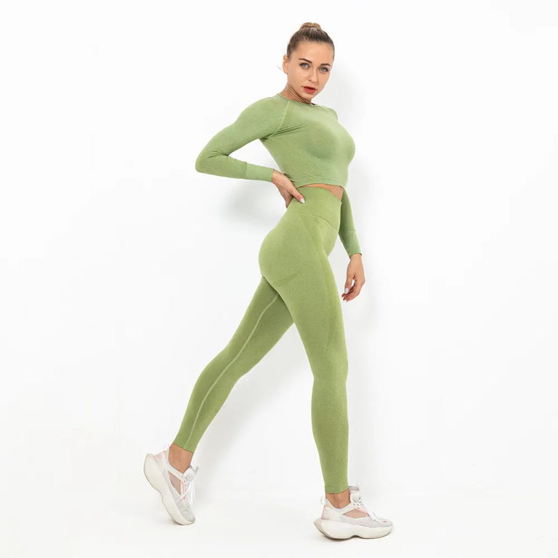 B|Fit ZOOM Sleeved Crop - Light Green